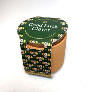 Seed Sprouting Kit Good Luck Clover Modern Sprout Tiny Terracotta House Plant